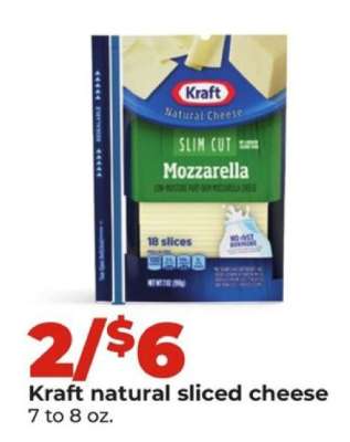 Kraft Natural Sliced Cheese