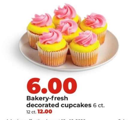 Bakery fresh decorated cupcakes