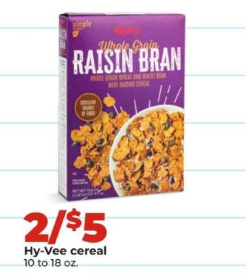 Hy-Vee cereal