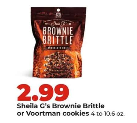 Sheila G's Brownie Brittle or Voortman cookies