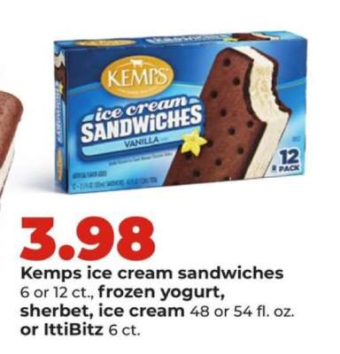 Kemps Ice Cream Sandwiches