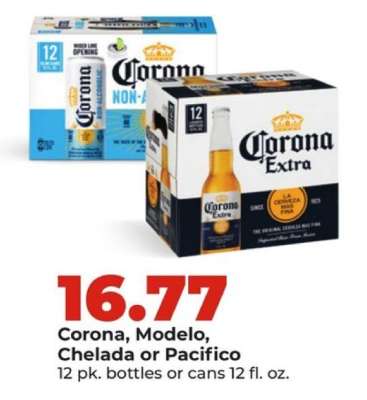 Corona, Modelo, Chelada or Pacifico
