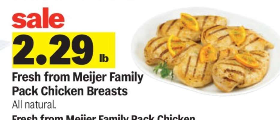 Fresh from Meijer Family Pack Chicken Breasts
