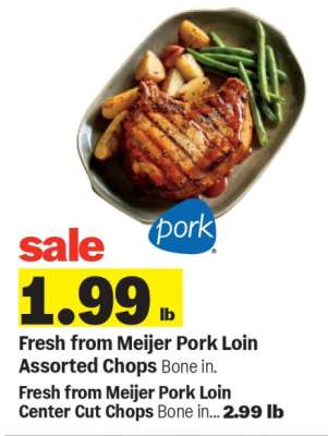 Fresh from Meijer Pork Loin Assorted Chops