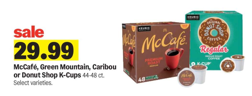 McCafé, Green Mountain, Caribou or Donut Shop K-Cups
