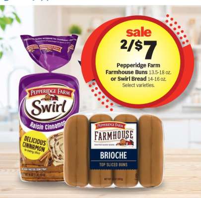 Pepperidge Farm Farmhouse Buns or Swirl Bread