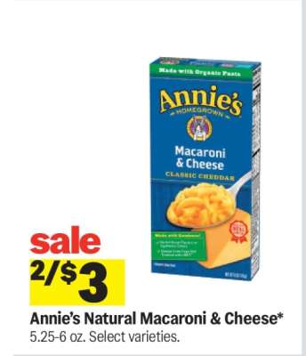 Annie's Natural Macaroni & Cheese
