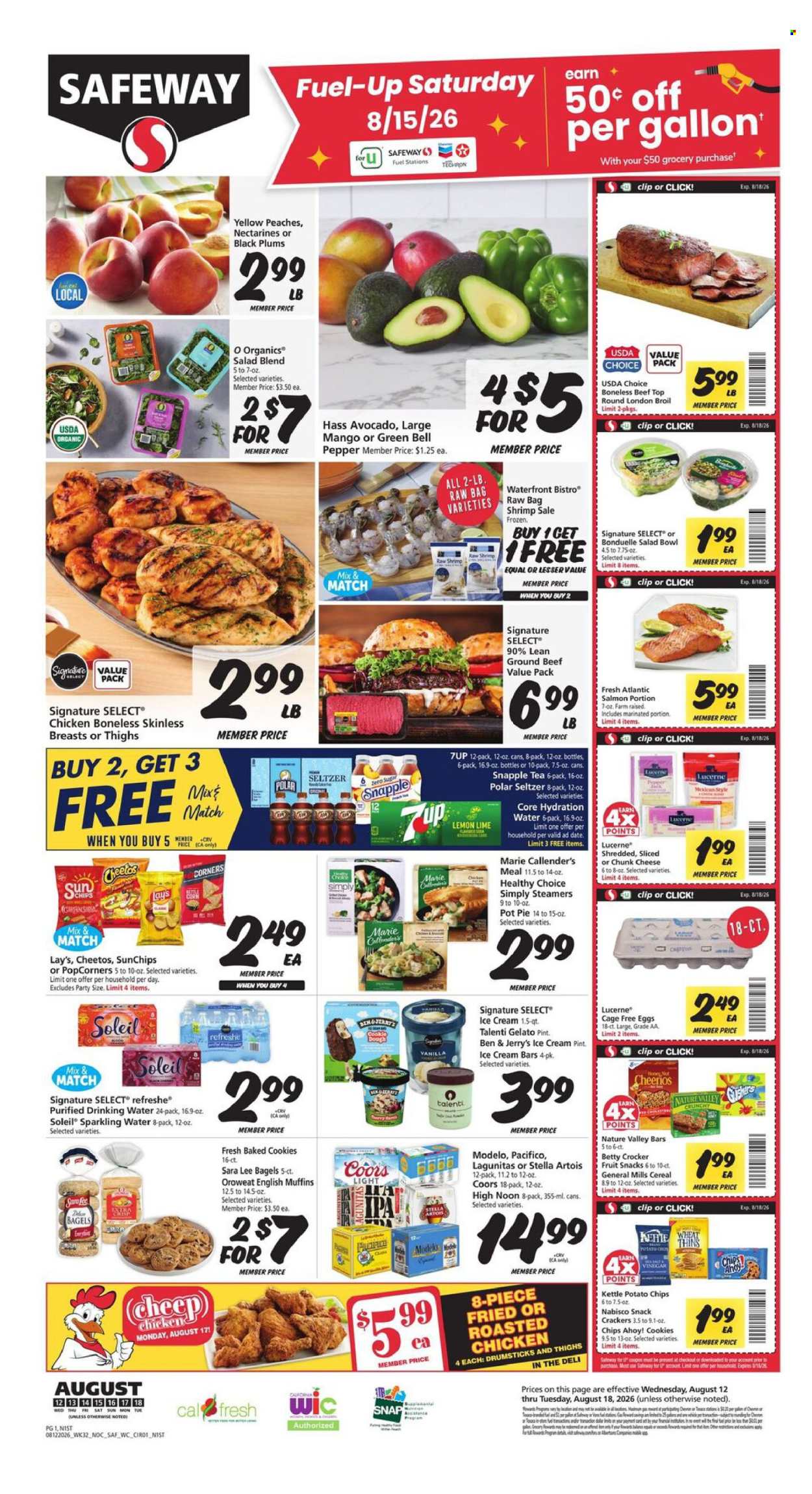 Safeway ad - 08/12/2026 - 08/18/2026. Page 1