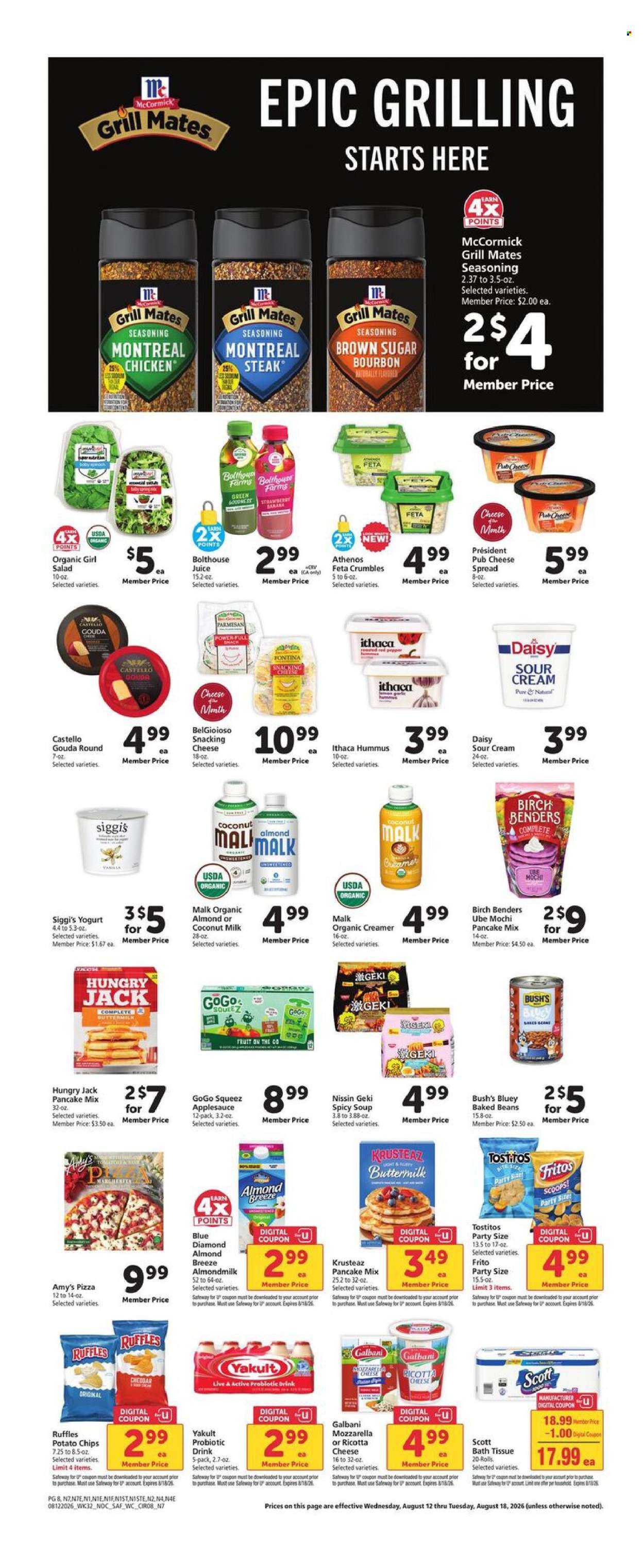 Safeway ad - 08/12/2026 - 08/18/2026. Page 8