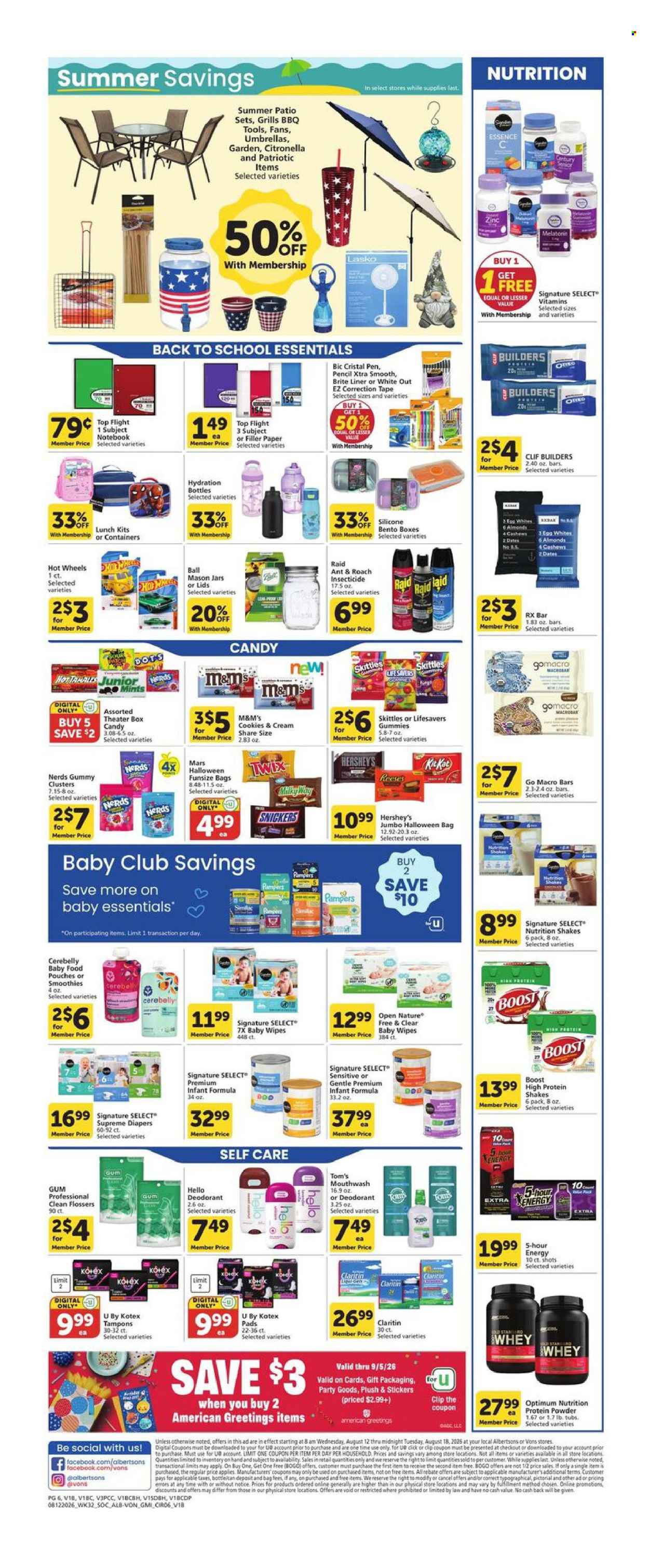 Albertsons ad - 08/12/2026 - 08/18/2026. Page 5