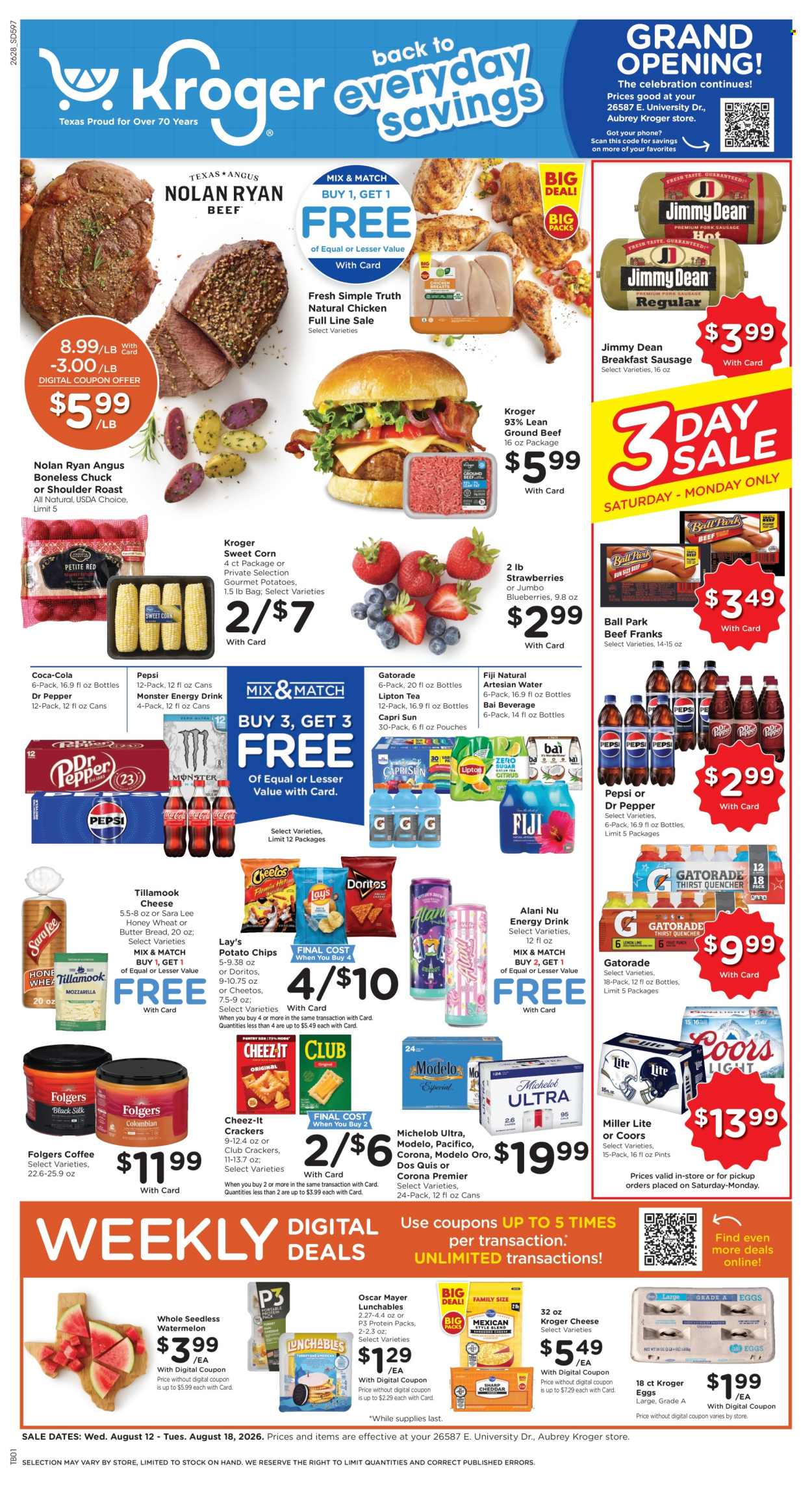Kroger ad - 08/12/2026 - 08/18/2026. Page 1