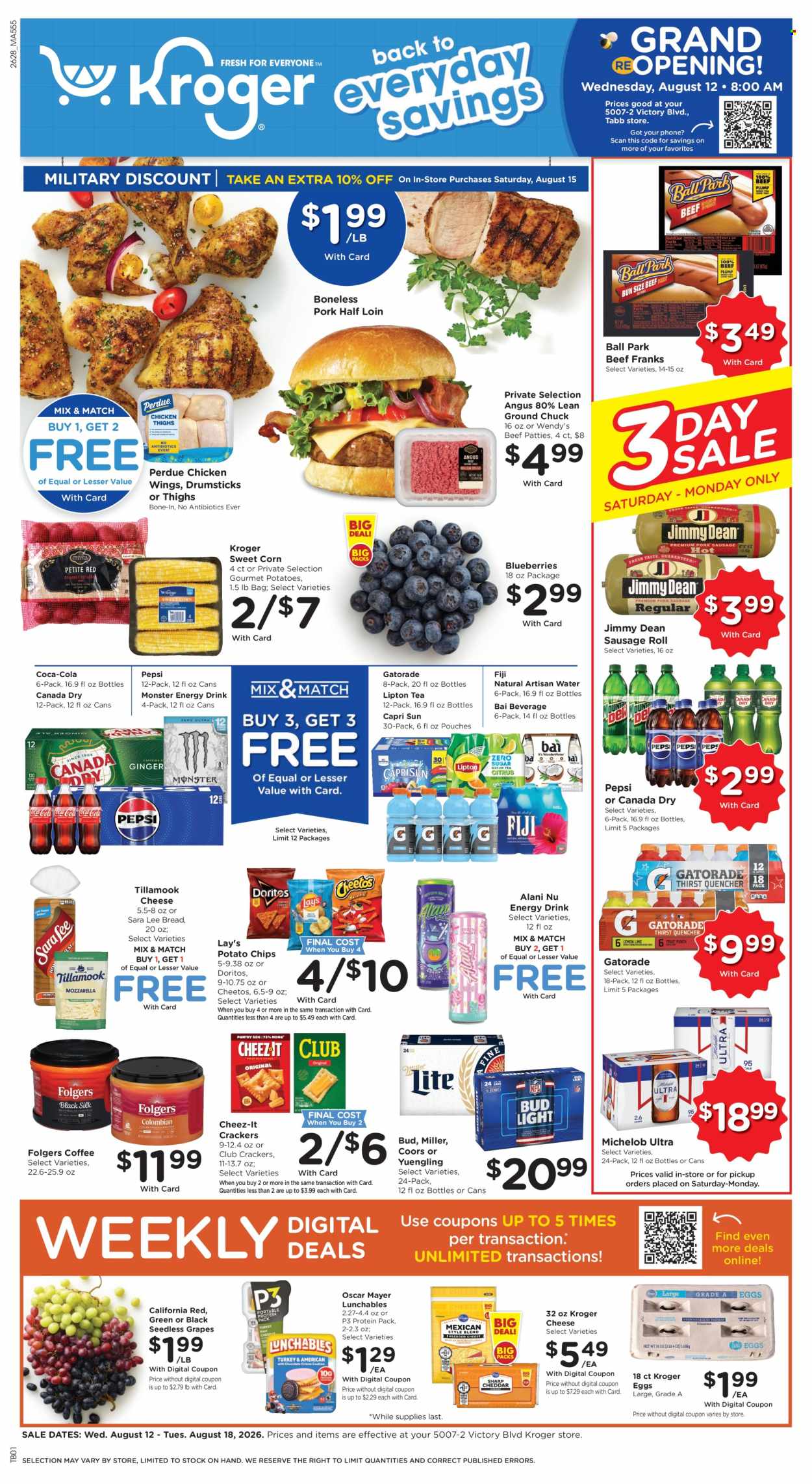Kroger ad - 08/12/2026 - 08/18/2026. Page 1