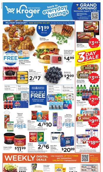 Kroger Flyer - 08/12/2026 - 08/18/2026.