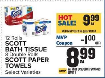 Scott Bath Tissue Or Paper Towels