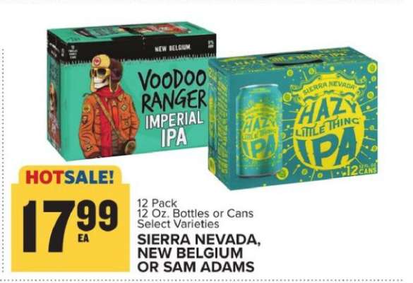 Sierra Nevada, New Belgium or Sam Adams