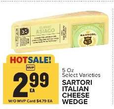 Sartori Italian Cheese Wedge