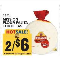 MISSION FLOUR FAJITA TORTILLAS