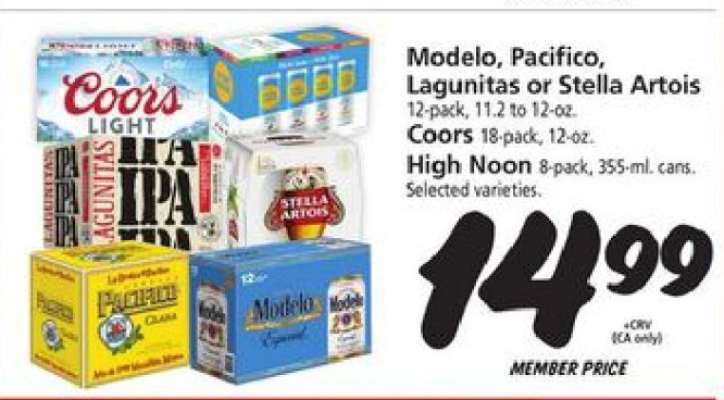 Modelo, Pacifico, Lagunitas or Stella Artois