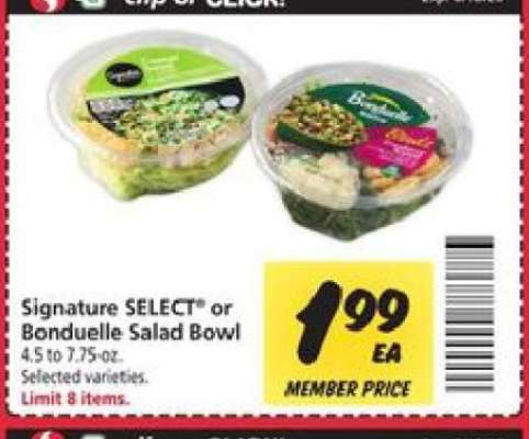 Signature SELECT or Bonduelle Salad Bowl
