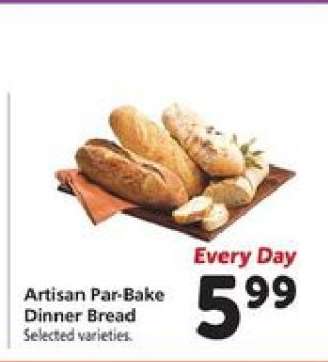 Artisan Par-Bake Dinner Bread
