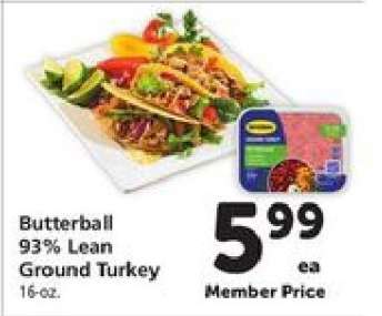 Butterball 93% Lean Ground Turkey