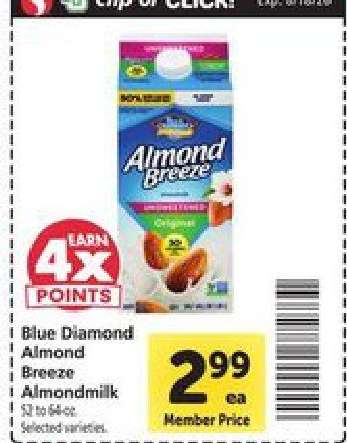 Blue Diamond Almond Breeze Almondmilk