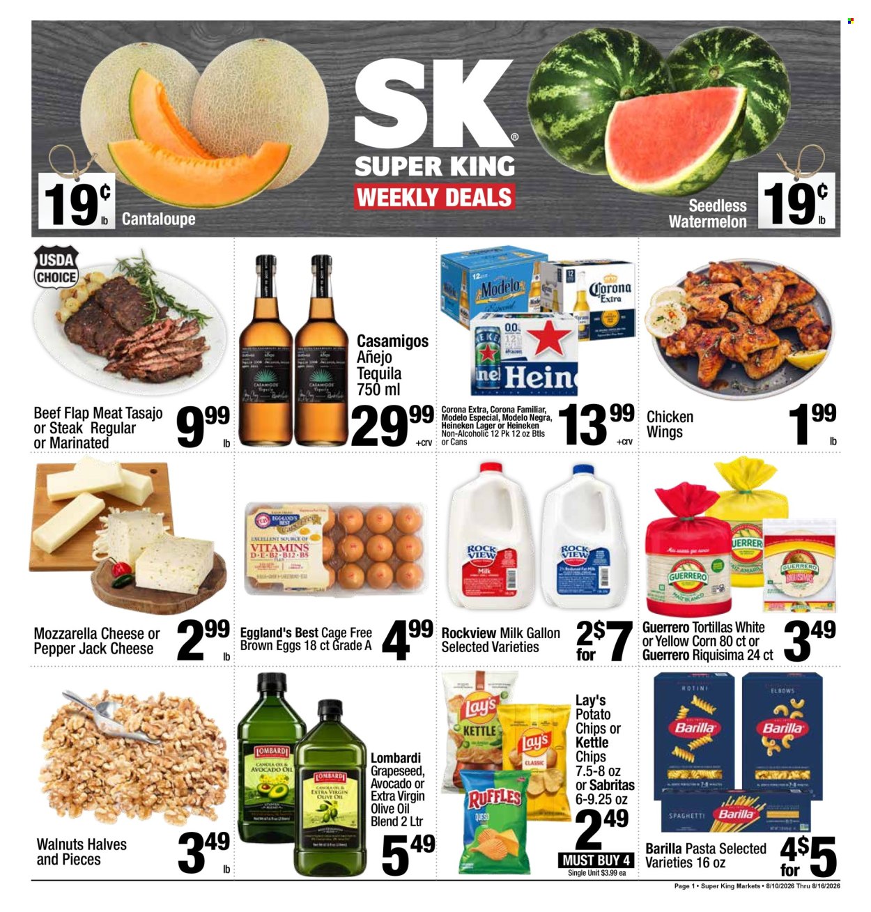 Super King Markets ad - 08/10/2026 - 08/16/2026. Page 1