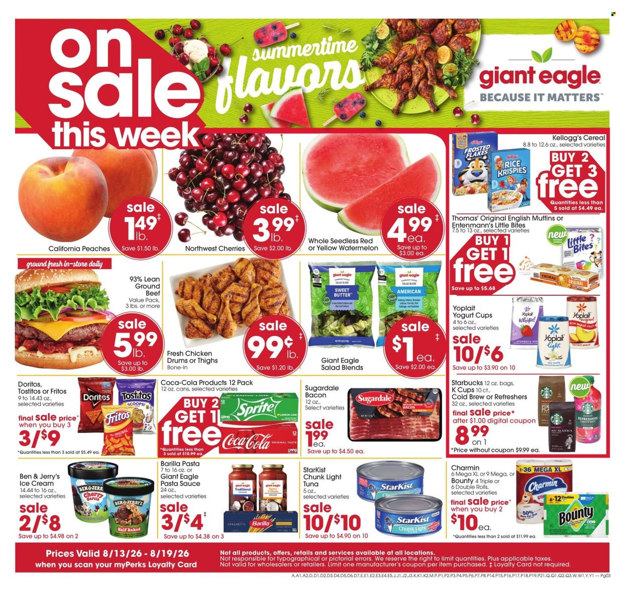 Giant Eagle ad - 08/13/2026 - 08/19/2026. Page 1