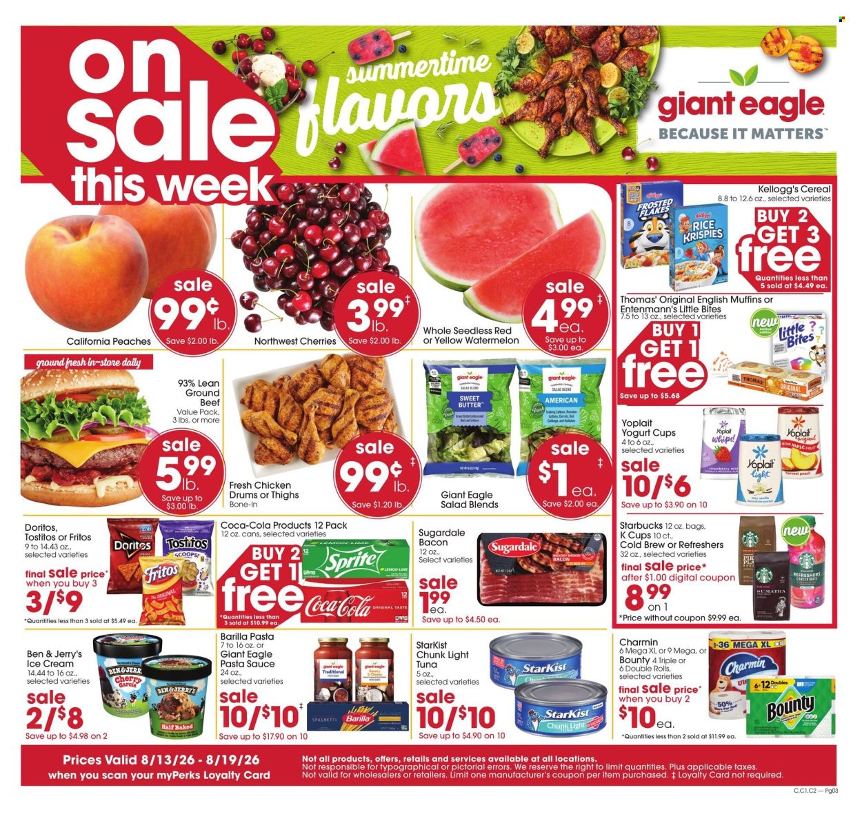 Giant Eagle ad - 08/13/2026 - 08/19/2026. Page 1