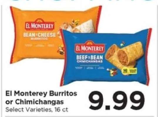 El Monterey Burritos or Chimichangas