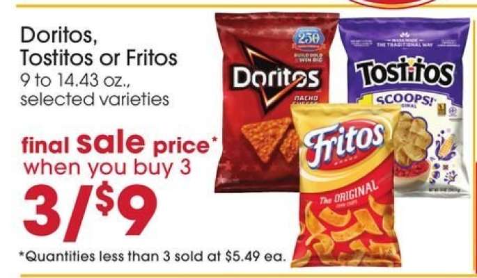Doritos, Tostitos or Fritos