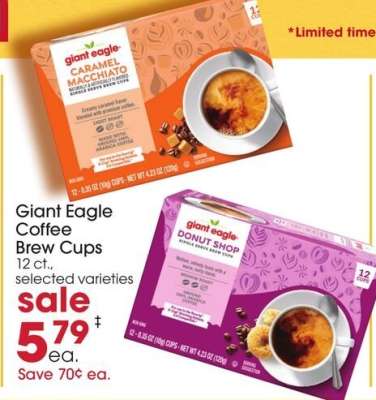 Giant Eagle Coffee Brew Cups