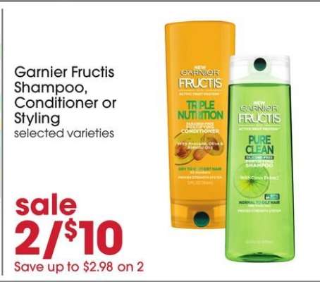 Garnier Fructis Shampoo, Conditioner or Styling