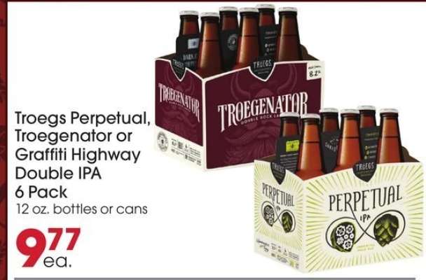 Troegs Perpetual, Troegenator or Graffiti Highway Double IPA