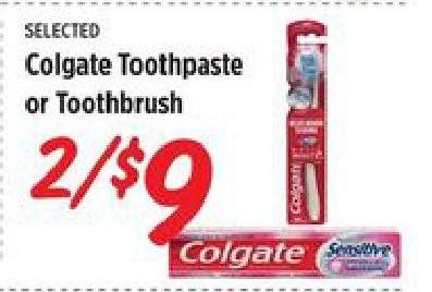 Colgate Toothpaste or Toothbrush