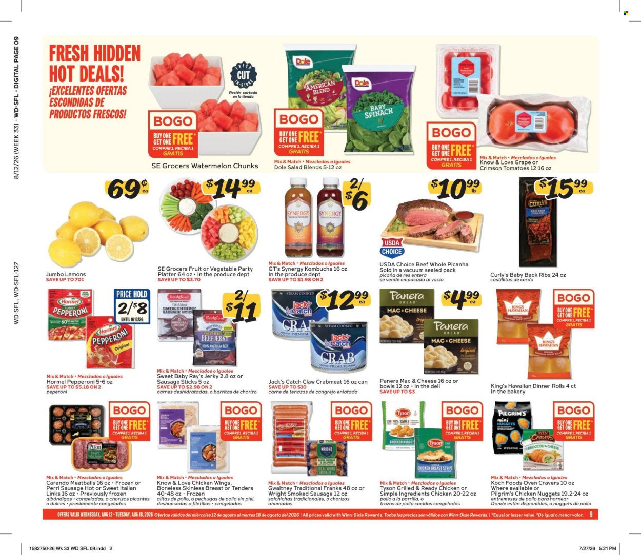 Winn Dixie ad - 08/12/2026 - 08/18/2026. Page 9