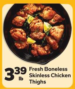 Fresh Boneless Skinless Chicken Thighs