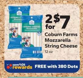 Coburn Farms Mozzarella String Cheese