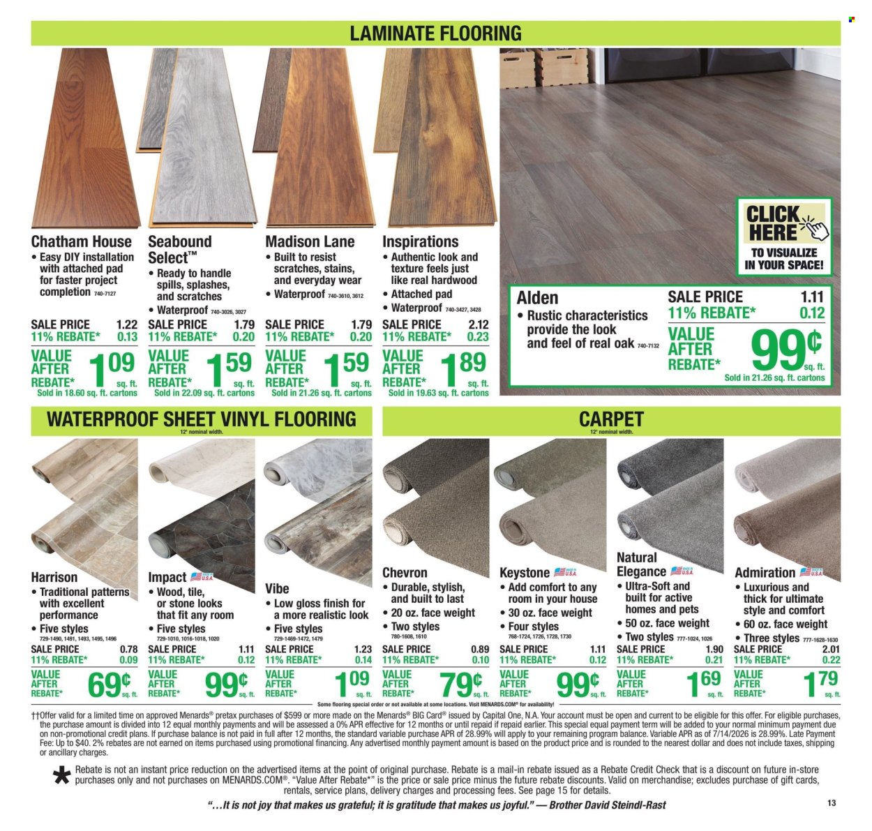 Menards ad - 08/13/2026 - 08/23/2026. Page 16