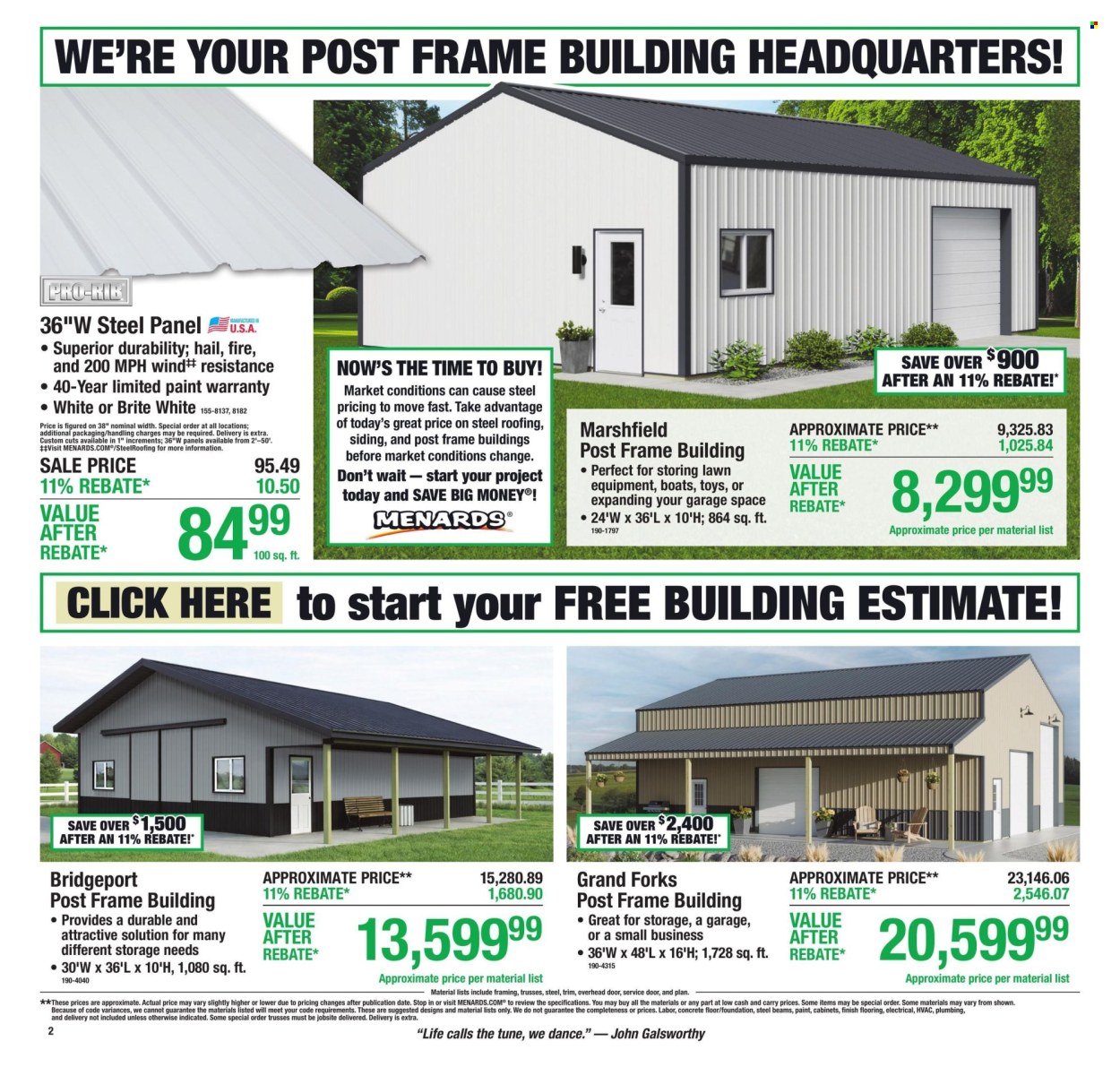 Menards ad - 08/13/2026 - 08/23/2026. Page 2