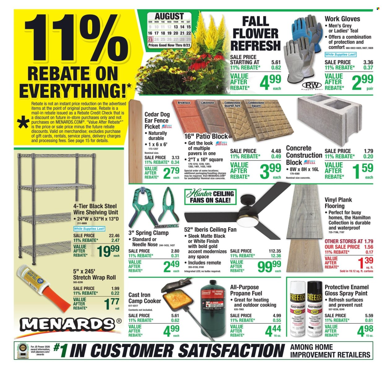 Menards ad - 08/13/2026 - 08/23/2026. Page 1