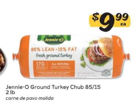 Jennie-O Ground Turkey Chub 85/15