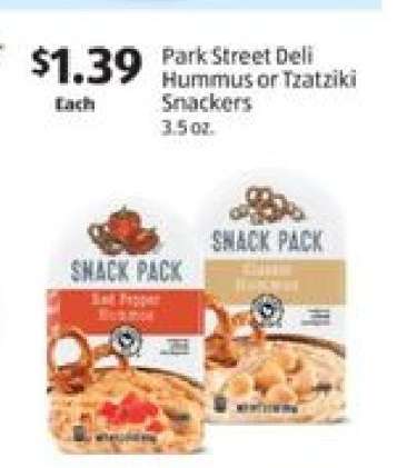 Park Street Deli Hummus or Tzatziki Snackers