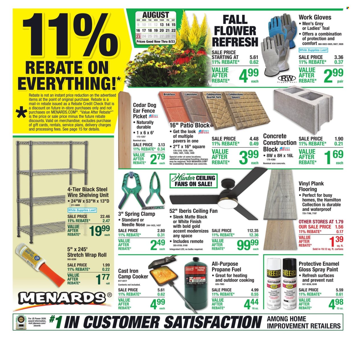 Menards ad - 08/13/2026 - 08/23/2026. Page 1