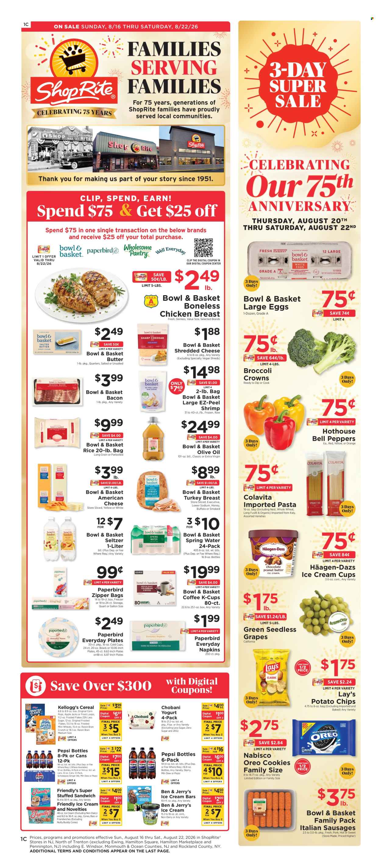 ShopRite ad - 08/16/2026 - 08/22/2026. Page 1