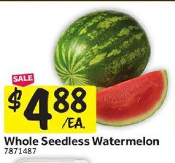 Whole Seedless Watermelon