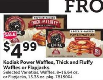 Kodiak Power Waffles, Thick and Fluffy Waffles or Flapjacks