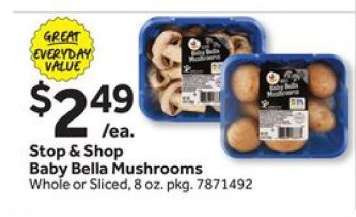 Stop & Shop Baby Bella Mushrooms