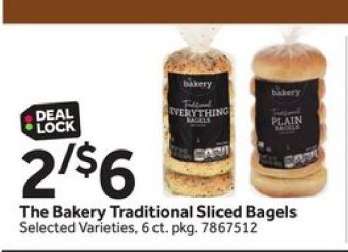 The Bakery Traditional Sliced Bagels