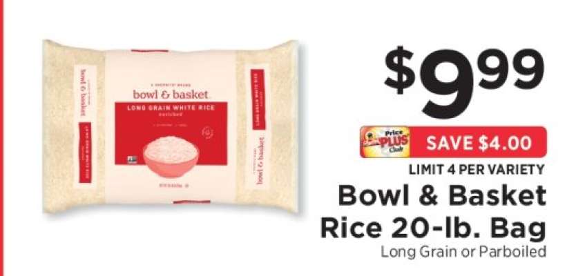 Bowl & Basket Rice 20-lb. Bag